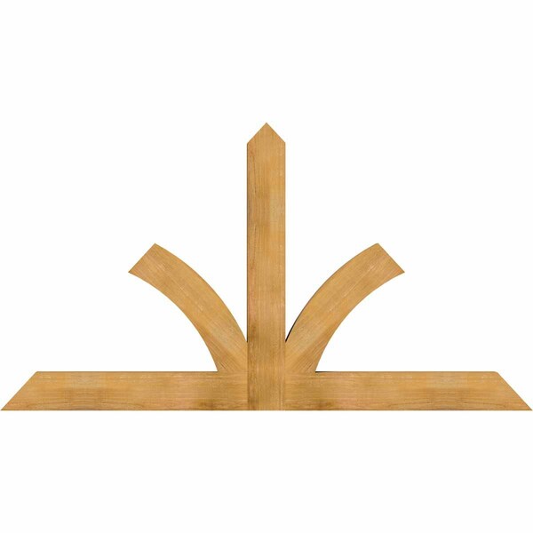 Ekena Millwork Richland Rough Sawn Timber Gable Bracket, Western Red Cedar, 84"W x 45"H x 4"D x 6"F, 13/12 Pitch GBW084X45X0406RIC00RWR - main